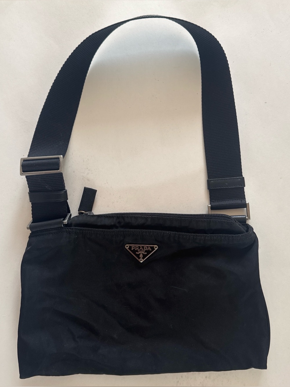 Prada Black Nylon shoulder bag